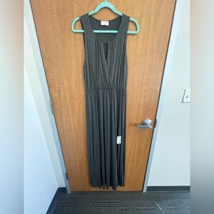 Everly Charcoal Sleeveless Maxi Dress